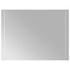 vidaXL LED Badrumsspegel Transparent 80 x 60 cm h&auml;rdat glas