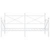 vidaXL Dagbädd utan madrass vit 100x200 cm stål