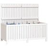 vidaXL Dynbox vit 147x68x64 cm massiv furu
