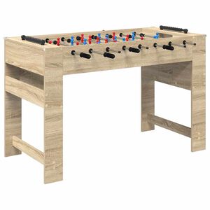 vidaXL Foosballbord Sonoma-ek 125 x 60,5 x 80 cm Konstruerat tr&auml;