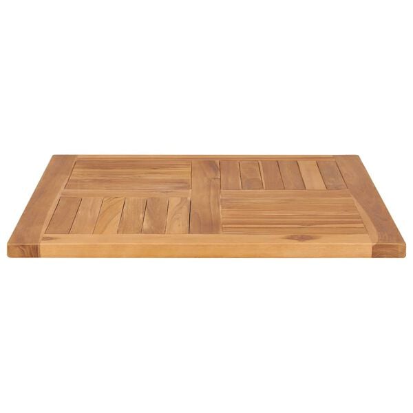 vidaXL Bordsskiva massiv teak 70x70x2,5 cm