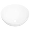 vidaXL Handfat vit 36x15 cm keramik rund