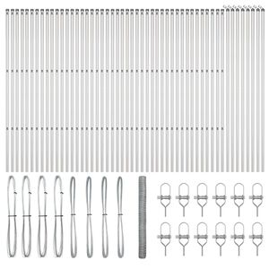 vidaXL St&auml;ngselstolpe Silver