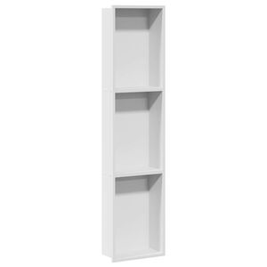 vidaXL Dusch Nisch Vit 90 x 20 x 9,5 cm Rostfritt st&aring;l