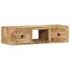 vidaXL V&auml;ggh&auml;ngt TV-sk&aring;p 100x32x25 cm massivt tr&auml; grov mango