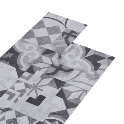 vidaXL Golvbrädor PVC 4,46 m² 3 mm självhäftande grå mönster
