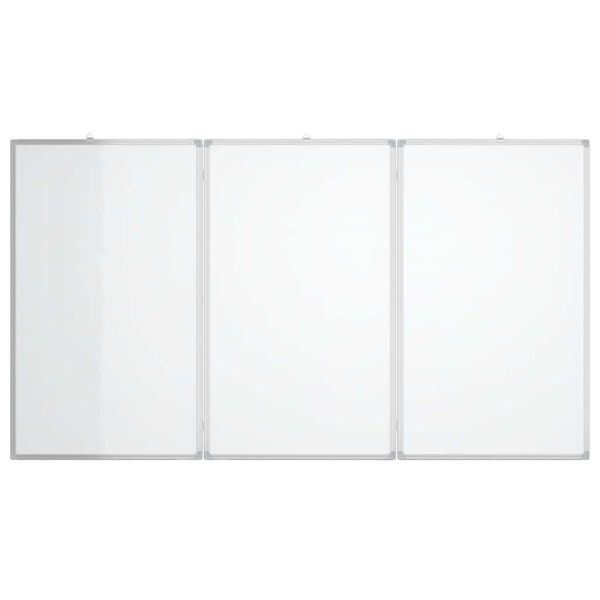 vidaXL Magnetisk whiteboard hopf&auml;llbar 180x80x1,7 cm aluminium