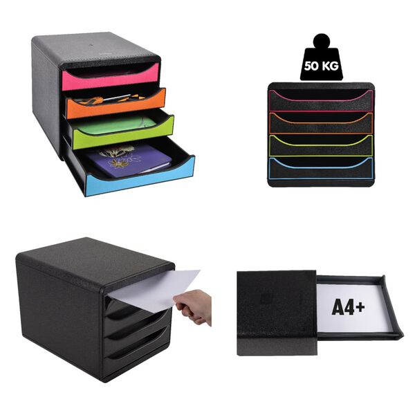 Exacompta Dokumentfack set 1928 Climate Neutral med 4 l&aring;dor