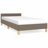 vidaXL S&auml;ngram utan madrass taupe 100x200 cm tyg