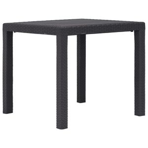 vidaXL Tr&auml;dg&aring;rdsbord 79x79x72 cm konstrotting brun