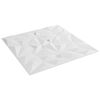 vidaXL V&auml;ggpaneler 24 pcs Vit 50 x 50 cm XPS Skum