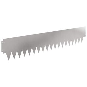 vidaXL Kant f&ouml;r gr&auml;smatta 30 st 103 x 20 cm St&aring;l Silver