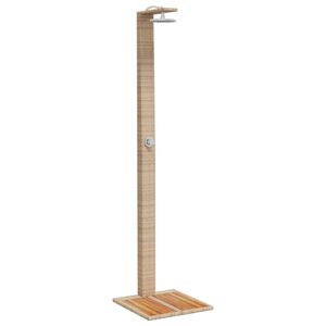 vidaXL Utedusch beige 50x55x224 cm konstrottning och akaciatr&auml;