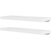 vidaXL 2 Flytande v&auml;gghyllor i MDF 80x20x3,8 cm vit