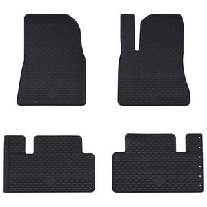 vidaXL Bilmatta 4 st Passar Tesla MODEL 3 2017- 4D bak Gummi