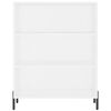 vidaXL H&ouml;gsk&aring;p vit 69,5x34x180 cm konstruerat tr&auml;