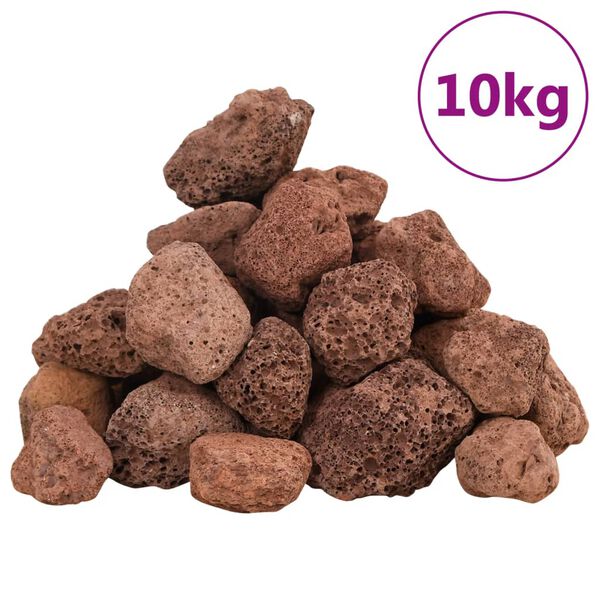 vidaXL Lavagrus 10 kg r&ouml;d 3-5 cm