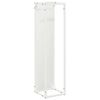 vidaXL Vedst&auml;ll vit 25x25x100 cm kallvalsat st&aring;l