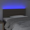 vidaXL S&auml;nggavel LED taupe 100 x 5 x 78/88 cm tyg