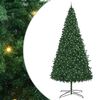 vidaXL Julgran med dekorativa str&auml;ngljus Gr&ouml;n 400 cm PVC