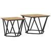 vidaXL Sidobordsset 2 pcs Artisan Ek 50 x 50 x 40 cm