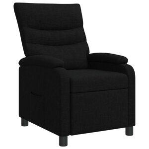 vidaXL Recliner Svart Tyg