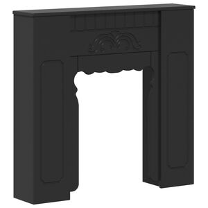 vidaXL Eldstadsram Svart 93 x 20 x 89 cm Konstruerat tr&auml;