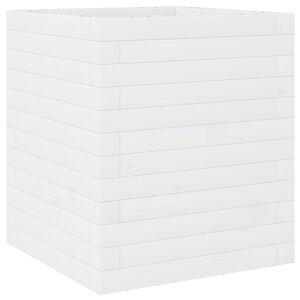 vidaXL Odlingsl&aring;dor vit 40x40x46 cm massiv furu