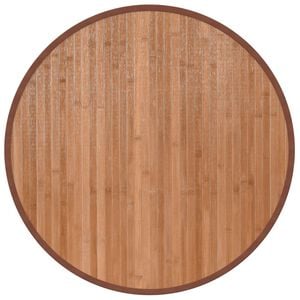 vidaXL Matta rund natur 60 cm bambu