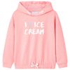 Barnhoodie stark rosa 104
