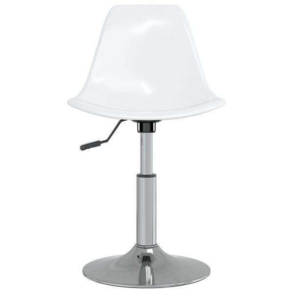 vidaXL Snurrbara matstolar 2 st vit PP