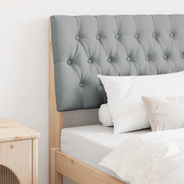 vidaXL Kl&auml;dd s&auml;nggavel Ljusgr&aring; 90 cm Massiv furu