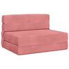 vidaXL F&auml;llbar Soffbed Rosa 70 x 72 x 60 cm Tyg