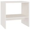 vidaXL S&auml;ngbord vit 40x30,5x40 cm massiv furu