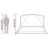 vidaXL Familjetält 6 personer vit mörkläggningstyg vattentätt