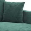 vidaXL Soffa 2-sits mörkgrön 140 cm sammet