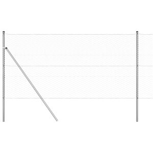 vidaXL St&auml;ngselstolpe Silver