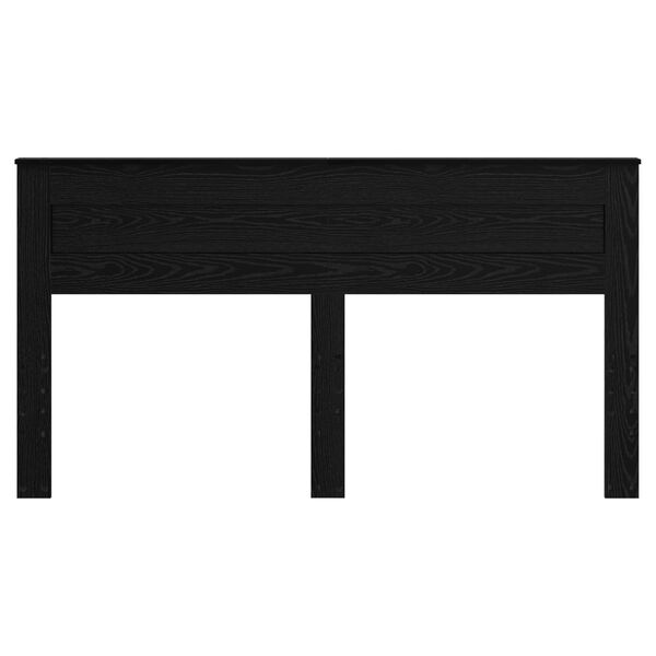 vidaXL Huvudgavel Svart Ek 200 cm Konstruerat tr&auml;