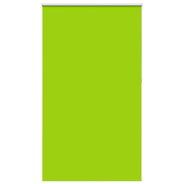 vidaXL Rullgardin m&ouml;rkl&auml;ggning blad gr&ouml;n 140x210 cm tyg bredd 136,6 cm