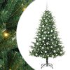 vidaXL Konstgjord F&ouml;rbelyst Julgran med Bollsats Gr&ouml;n 180 cm