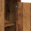 vidaXL Högskåp åldrat trä 36x35,5x103,5 cm konstruerat trä