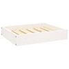 vidaXL Hundb&auml;dd vit 51,5x44x9 cm massiv furu