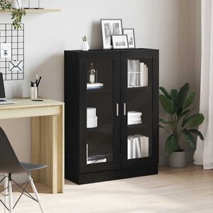 vidaXL Bokhylla svart ek 82,5x30,5x115 cm konstruerat tr&auml;