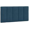 vidaXL Headboard Cushion "Hanko" Blue 100 cm Velvet