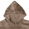 vidaXL Filt-hoodie Kamel l Flanell