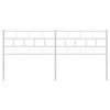vidaXL Huvudgavel metall vit 180 cm
