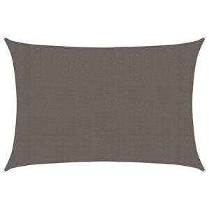 vidaXL Solsegel 160 g/m&sup2; antracit 3x4,5 m HDPE