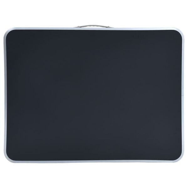 vidaXL Hopf&auml;llbart campingbord med metallram 80x60 cm gr&aring;