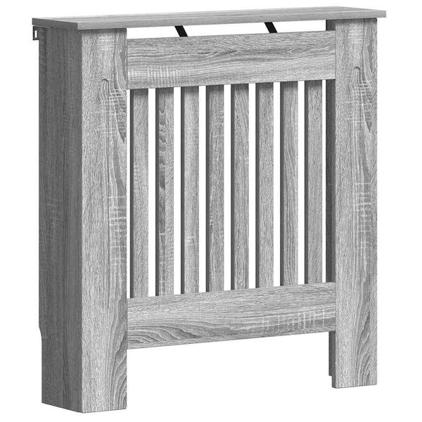 vidaXL Radiatorlock Gr&aring; Sonoma 78 x 19 x 81,5 cm Konstruerat tr&auml;