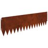 vidaXL Kant f&ouml;r gr&auml;smatta 20 pcs 103 x 30 cm St&aring;l Rostig